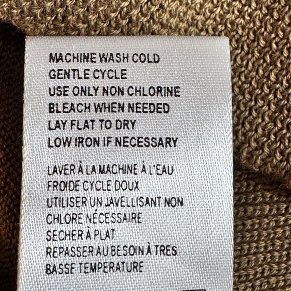 Isda & Co sweater Womens size large Knit peruvian pima Cotton ginger V Neck New - Picture 9 of 11